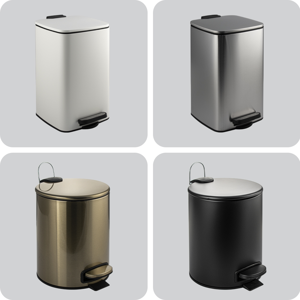 Вёдра для мусора с педалью от 3 - 20 литров