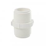 Бочонок (ниппель) 1" ПВХ (PVC-U) белый.