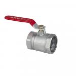 Кран шаровый 2" г/г, ручка "рычаг" красная.