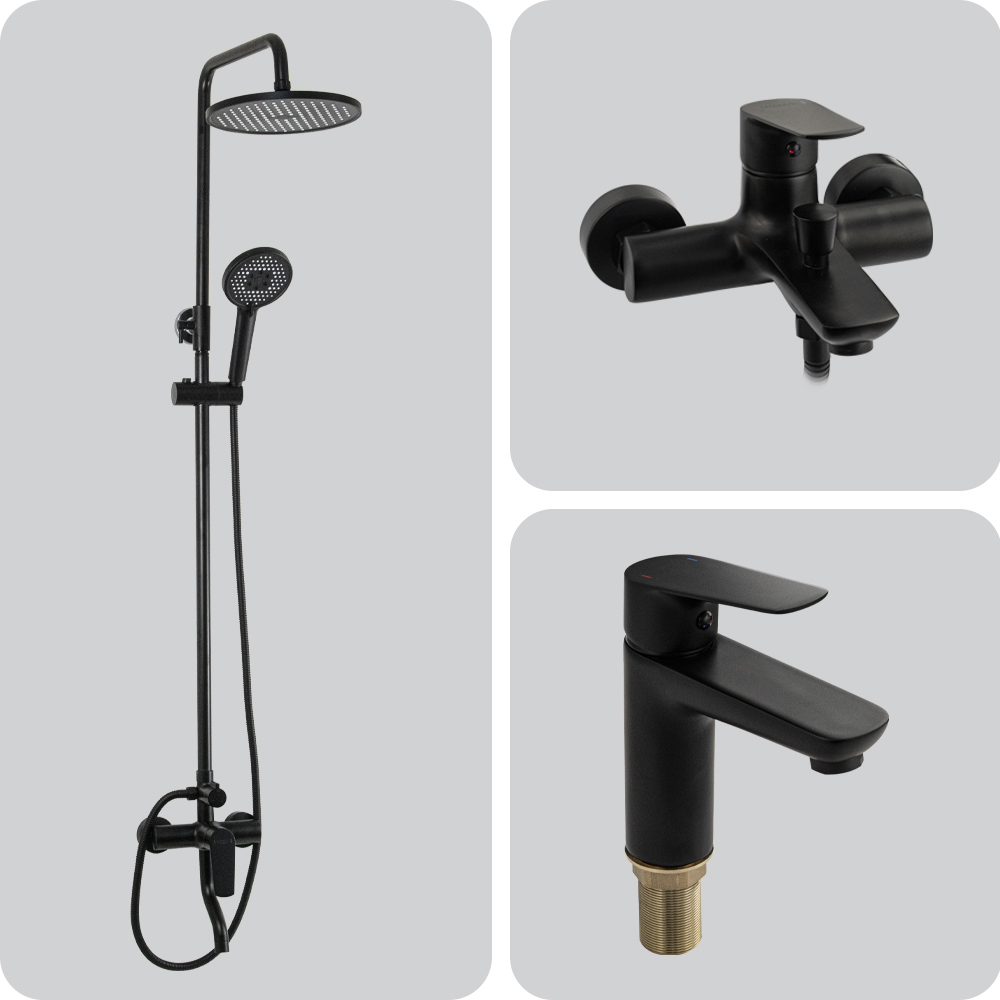 Смесители MAGNUS 87 серия (ЧЁРНЫЙ)