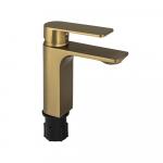 Смеситель для раковины, шаровый, литой корпус, цвет МАТОВОЕ ЗОЛОТО.