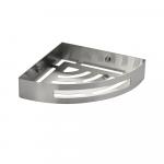 Полочка литая, угловая, одинарная, из нержавеющей стали, цвет САТИН.