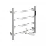 Полотенцесушитель электрический, 475 х 505 х 90 мм, лесенка 4 перекладины, 75 W, из нержавеющей стали, сенсорное управление с таймером до 24 часов, цвет ХРОМ.