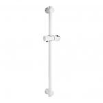 Стойка душевая, без лейки и шланга, с нажимным фиксатором, из нержавеющей стали марки SUS 304, цвет БЕЛЫЙ.