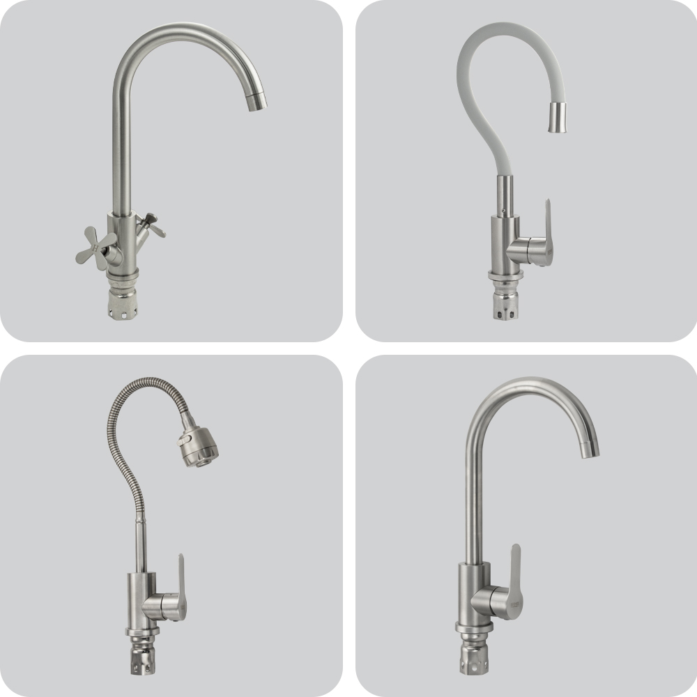 Смесители для кухни BRIMIX из нержавеющей стали