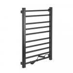 Полотенцесушитель электрический, ЛЕСЕНКА, 505 х 800 х 90 мм,10 перекладин, 115 Вт, из алюминия, цвет ГРАФИТ.