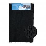 Коврик в ванную МОСС, одинарный, черный, 50 х 80 см, 100% хлопок, ворс 20 мм