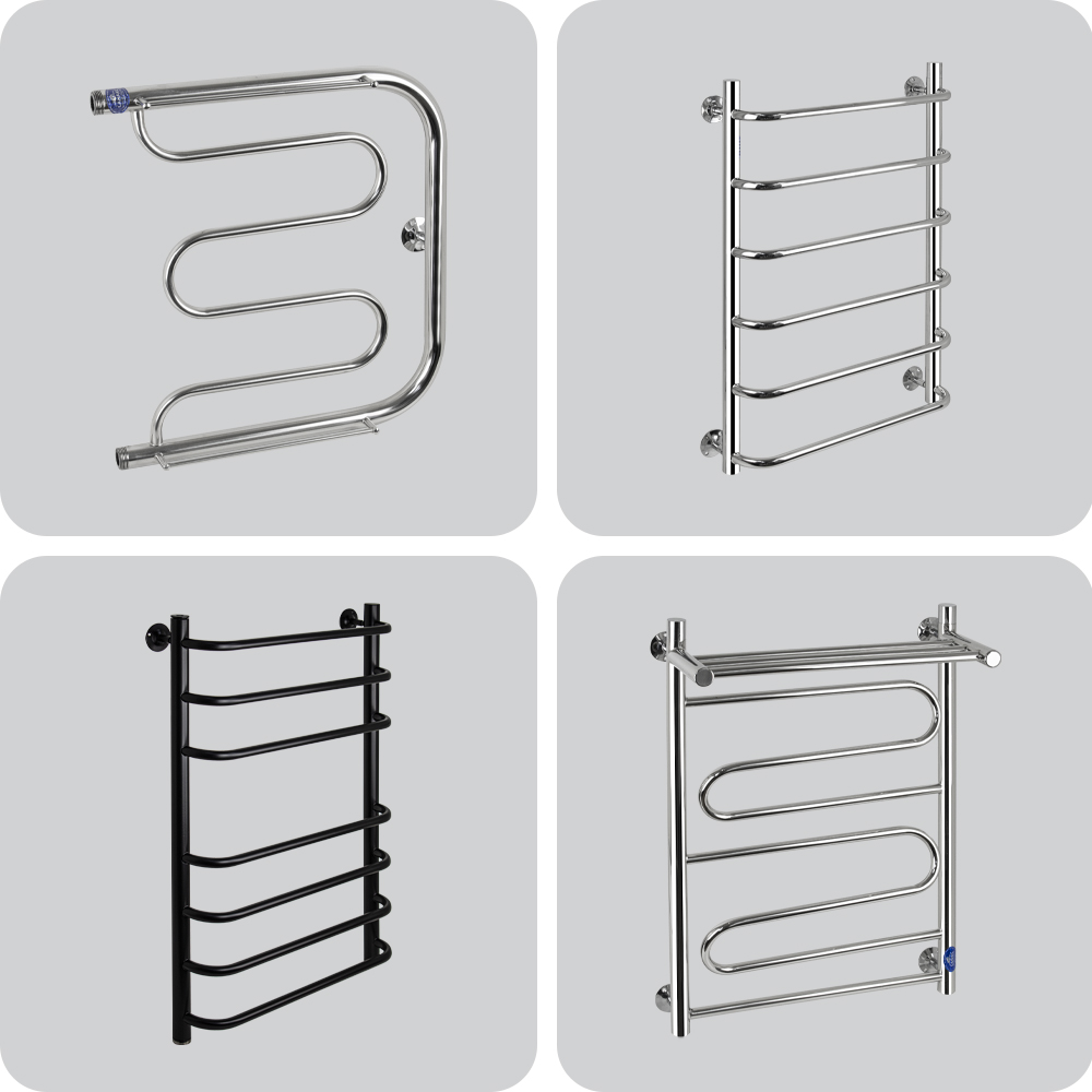 Полотенцесушители  водяные " 1 "  нержавеющая сталь