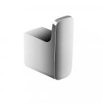 Крючок одинарный, цвет ХРОМ.