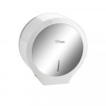 Диспенсер для туалетной бумаги в рулонах, с ключом, из АБС пластика, цвет БЕЛЫЙ.