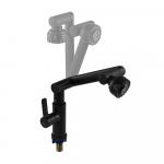 Кран на одну воду, для кухонной мойки и раковины, металлокерамика, из высокопрочного пластика АБС, поворотный излив и аэратор, цвет ЧЕРНЫЙ.