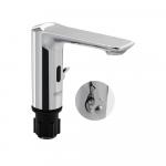 Смеситель сенсорный для раковины, с регулировкой температуры воды на корпусе, латунный корпус, цвет ХРОМ.