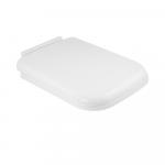 Сиденье для унитаза с крышкой, универсальное, с системой плавного опускания микролифт, из высокопрочного ABS пластика, П - образное, цвет белый. 