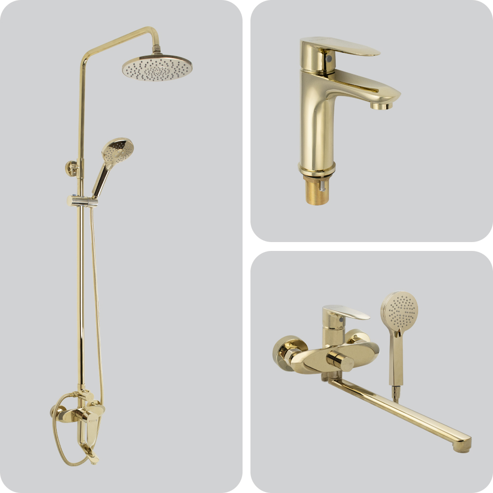 Смесители MAGNUS 93 серия (ЗОЛОТО)