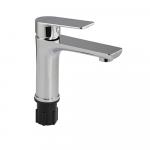 Смеситель для раковины, литой корпус, из хромированной нержавеющей стали марки SUS 304, цвет ХРОМ.