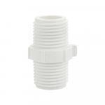 Бочонок (ниппель) 1/2" ПВХ (PVC-U) белый.