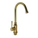 Смеситель кухонный боковой, под БРОНЗУ, из алюминия, шаровый