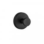 Крючок одинарный, на вакуумной присоске, из нержавеющей стали SUS 304, цвет ЧЁРНЫЙ.