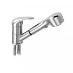 Смеситель кухонный вытяжной, шаровый, корпус 40 мм