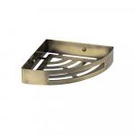 Полочка литая, угловая, одинарная, из нержавеющей стали, цвет БРОНЗА.