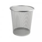 Ведро круглое, 12 л, сетчатое, офисное, металлическое, без крышки. Нержавеющая сталь SUS 410. Цвет СЕРЫЙ.