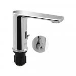 Смеситель сенсорный для раковины, с регулировкой температуры воды на корпусе, латунный корпус, цвет ХРОМ.