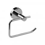 Держатель туалетной бумаги без экрана, на круглом основании, цвет ХРОМ.