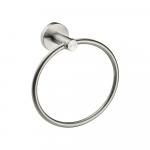Держатель полотенца кольцо, из нержавеющей стали, с круглым основание, цвет САТИН.