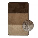 Коврик в ванную СИЛЬВЕР одинарный, КОРИЧНЕВЫЙ, 60х100 см, 100% полиэстер