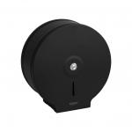 Диспенсер для туалетной бумаги, с ключом, из нержавеющей стали, цвет ЧЁРНЫЙ.