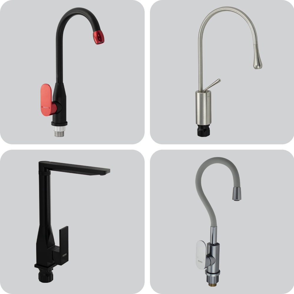 Смесители для кухни BRIMIX из АЛЮМИНИЯ