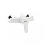 Смеситель для душа, БЕЗ ШЛАНГА И ЛЕЙКИ, шаровый, из высокопрочного АБС пластика, цвет БЕЛЫЙ.