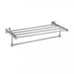 Полка для полотенца с опорой, на квадратном основании, цвет ХРОМ.