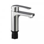 Смеситель для раковины, шаровый, литой корпус, цвет ХРОМ.