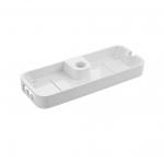 Полка для душевых стоек и стоек тропический душ, глубокая, пластик АБС, белая