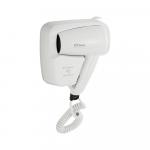 Фен для волос в ванную комнату, с боковым креплением, 1200W, корпус из высокопрочного АБС пластика, цвет БЕЛЫЙ.