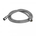 Шланг для душа 1/2 х 1/2, 150 см, антивандальный, армированный, цвет ХРОМ.