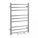 Полотенцесушитель электрический, КЛАССИК, ПРЕМИУМ, ПРЯМОЙ, 860 х 530 х 105 мм, на 9 перекладин с сухим ТЭНом, 100 W, t - 50°С, из нержавеющей стали