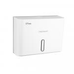 Диспенсер для бумажного полотенца Z сложения, с ключом, из АБС пластика, цвет БЕЛЫЙ.