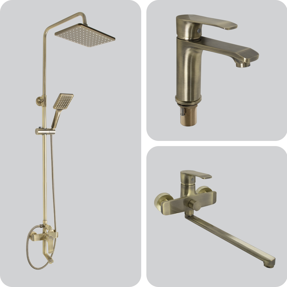 Смесители   GFmark шаровые под БРОНЗУ из ЛАТУНИ