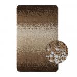 Коврик в ванную СИЛЬВЕР одинарный коричневый, ПЕРЕХОД, 50х80 см, 100% полиэстер