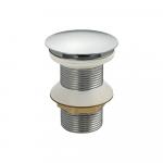 Верхняя часть (донный клапан) сифона - автомата на раковину без перелива, цвет ХРОМ, из нержавеющей стали