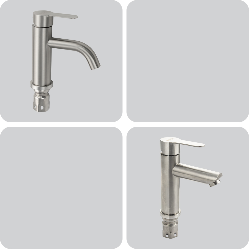 Смесители для раковины BRIMIX из нержавеющей стали