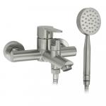 Смеситель в ванную, короткий излив, шаровый, из нержавеющей стали марки 304