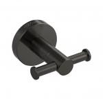 Крючок двойной, на круглом основании, цвет ГРАФИТ.